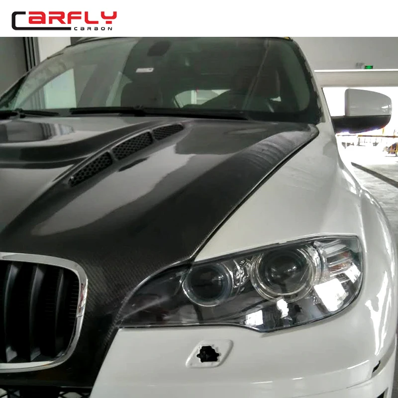 用于x6 e71 的 h 型碳纤维汽车发动机发动机罩罩