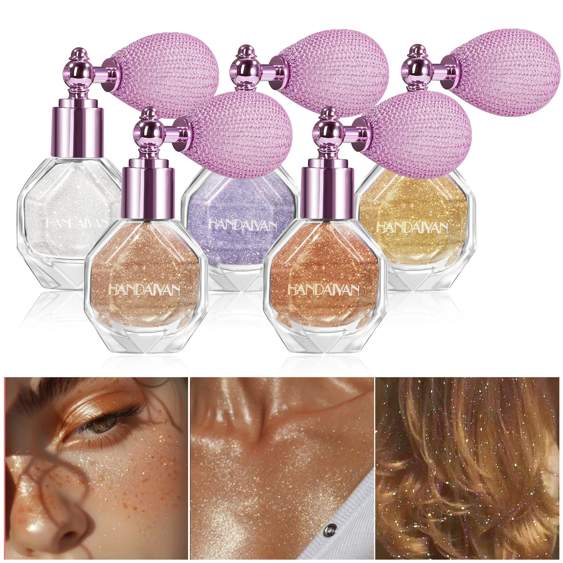 Sparkling Loose Powder Body Glitter Spray
