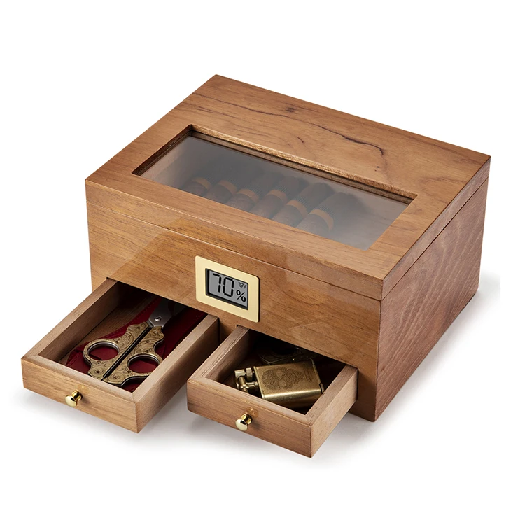 

New Design Luxury Cigar Humidor Wooden Cigar Box Humidor