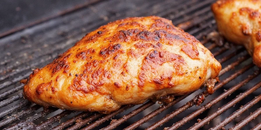 Smoked chicken breast on a cutting board