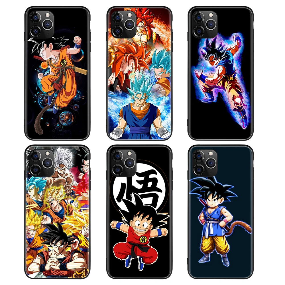 

Wholesale Anime DBZ LOGO Phone Case For iPhone 7 11 XS Case Slim Soft TPU Mobile Silicon Cover For HUAWEI P40 Lite, Black