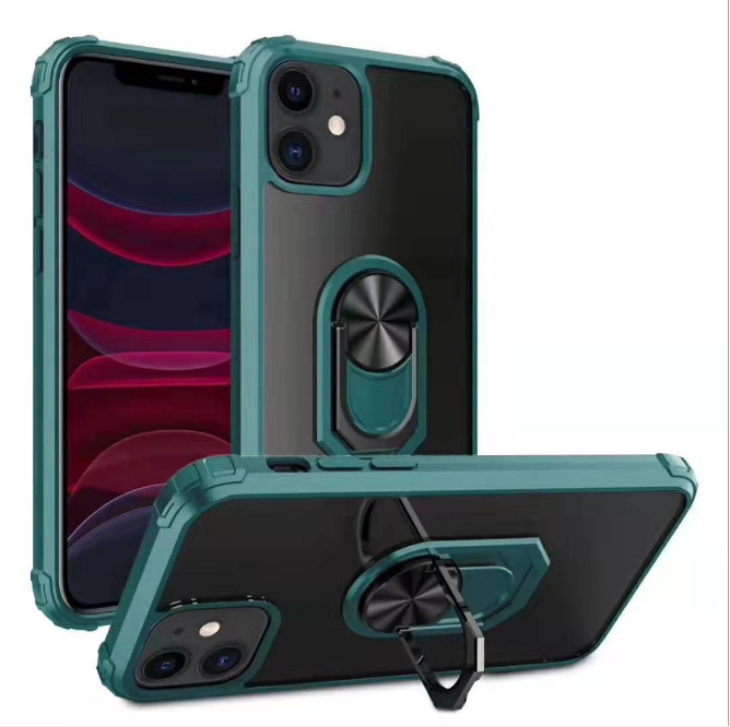 

Military anti fall TPU PC cellphone case magnetic ring holder mobile phone case for iPhone 11 Pro Case, Black,red,blue,green