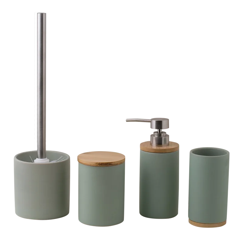 4 Pcs Modern Design Luxury elegant Bathroom Decoration Ceramic Bathroom Accessories Set