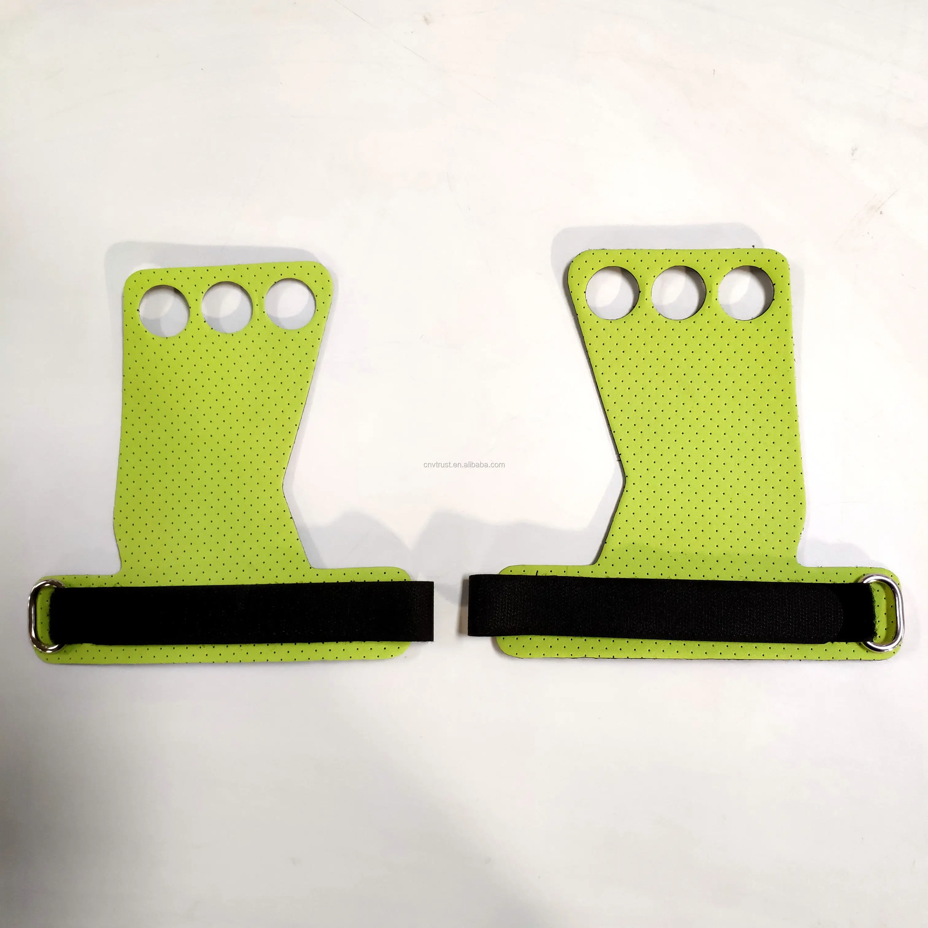 

New 3-Hole Microfiber breathable Gymnastics Grips for Pull ups, Weight Lifting, Chin Ups, Training, Exercise, Kettlebell, Green or customized