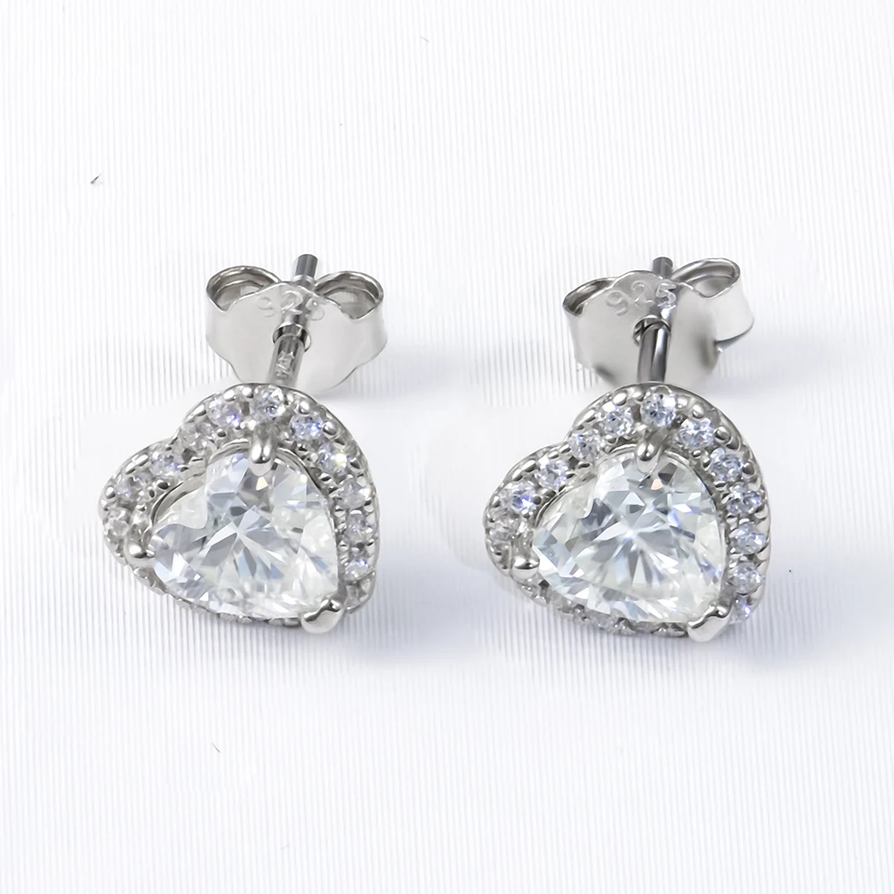 

Xingyue Wholesale Moissanite stud Earring 925 Silver Fashion Stock Moissanite Earring Jewelry Women Cute gift party Jewelry