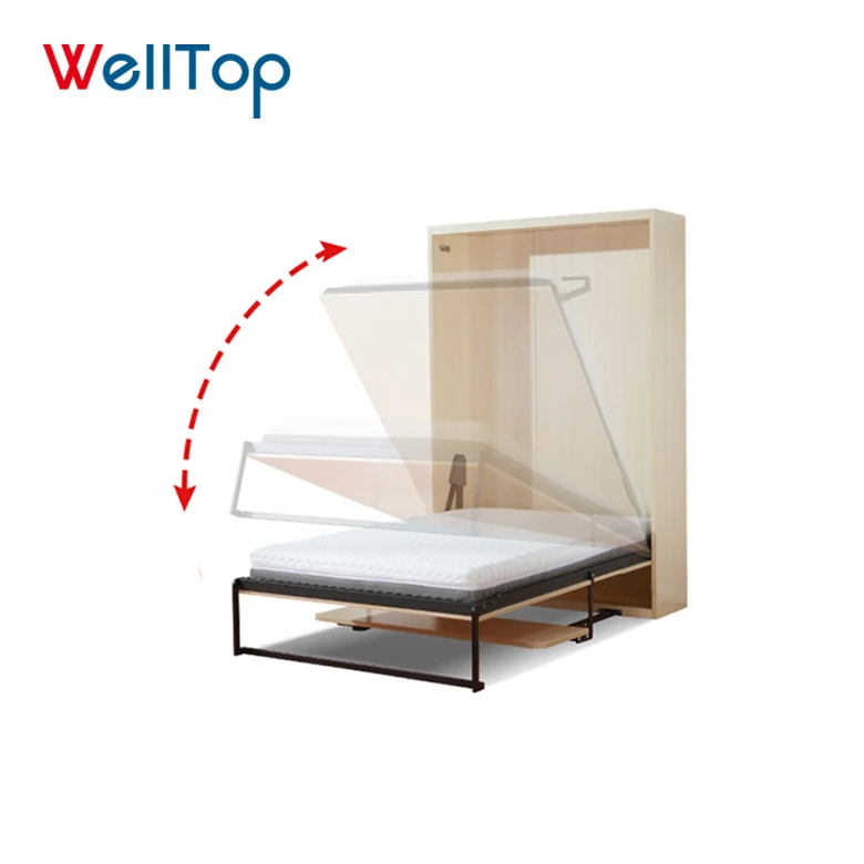 
Bed rooms Modern wall mounted smart furniture bed murphy bed images for space saving VT-14.024 