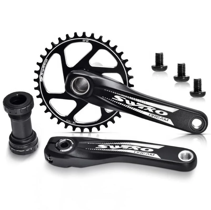 

SWTXO Mountain Road Bicycle parts crank shafts set 32 34 36 38T Crankset chainwheel axis bicycle crank