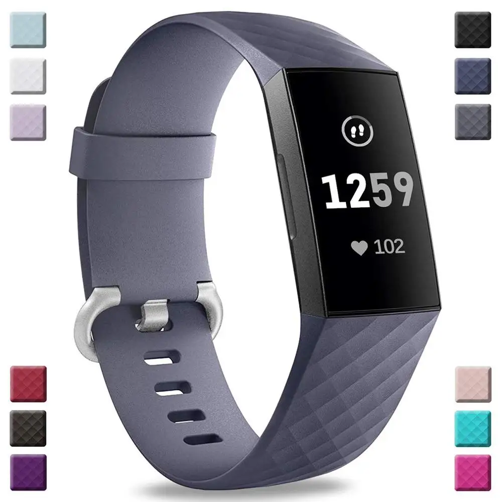 

Replacement for Fitbit Watch Strap Fitbit Charge 3 Smartwatch Band Watch WRISTBAND