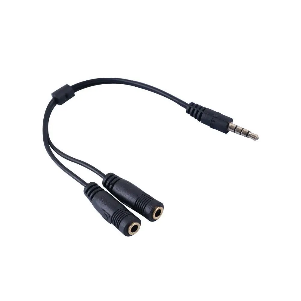 

4poles 3.5mm Male to Double 3.5mm female Y splitter cable for earphone