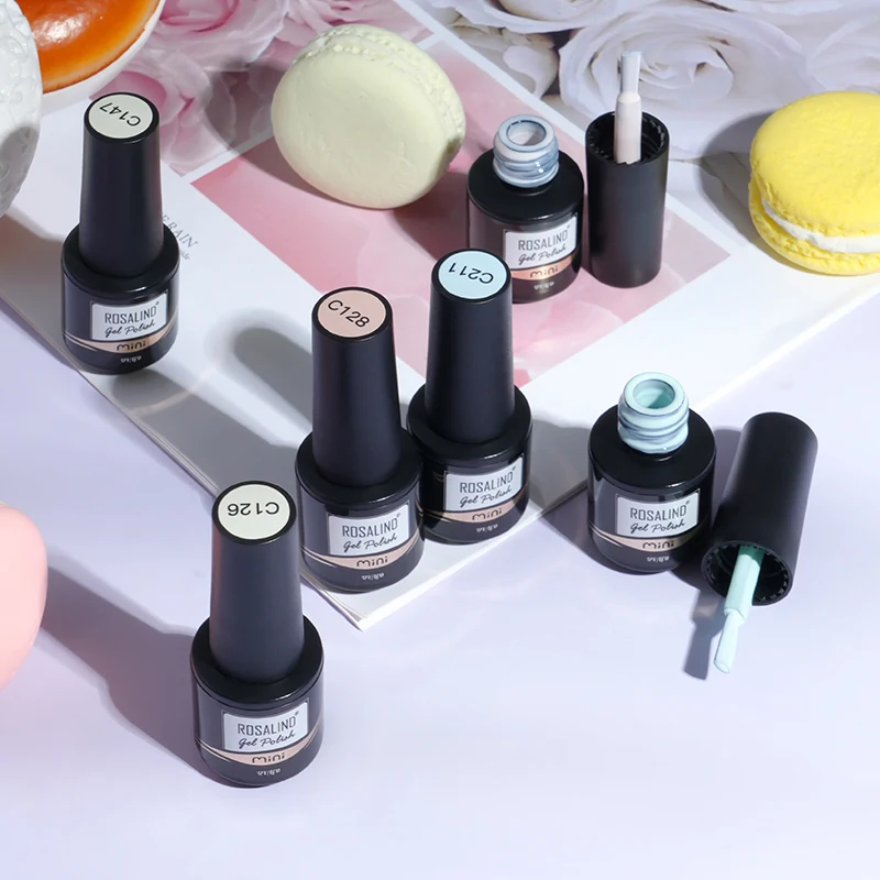 

ROSALIND best suppliers nail salon private label long lasting soak off very good 10 color macaron professional nail gel polish