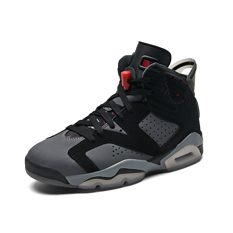 

Customized Original Quality Unisex Basketball Shoes High-top Genuine Leather Retro AJ 6 Sneakers Shoes for Men