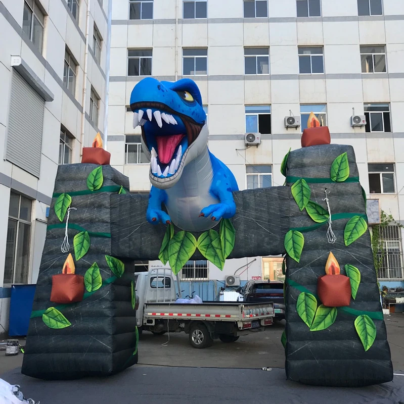 Dinosaur Park Theme Used Inflatable Dinosaur Entrance Arch For Sale