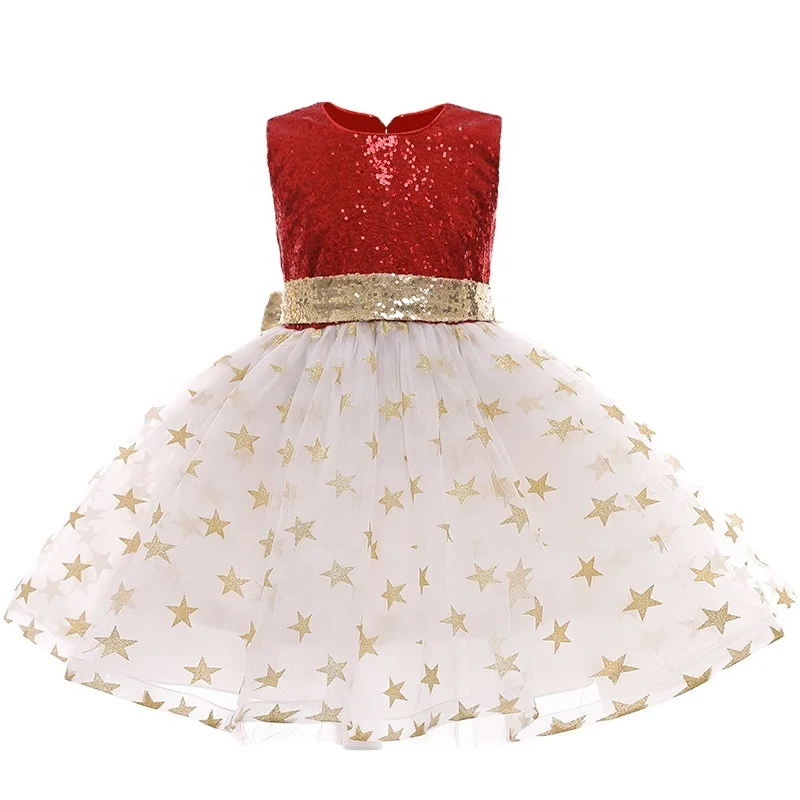 

Gauze Sequin Trend Girl's Birthday Party Princess Dress Lovely Girl Evening Dress