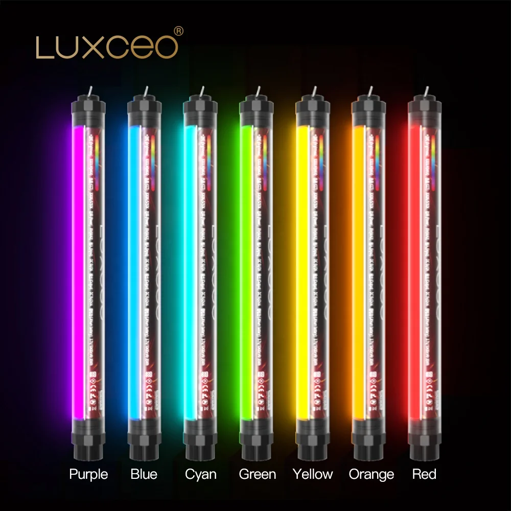 

Professional Luxceo RGB Remote Control LED Studio Light Wand 10400mAh Battery Operated Photographic Lighting