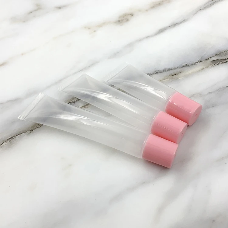 10ml Long Lip Gloss Squeeze Tubes Packaging Lip Gloss Filling Squeeze Tube With Holes 2020 New