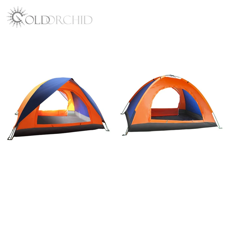 

Wholesale 2 person outdoor waterproof light weight camping tent, Blue&orange