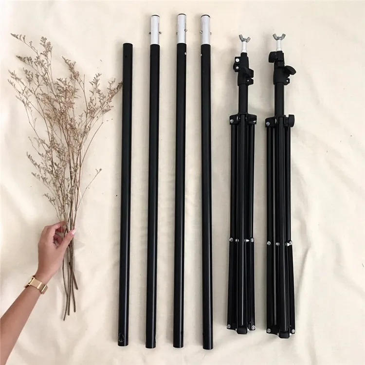 

High quality adjustable frame photo studio photography backdrop stand photo editing background support stand