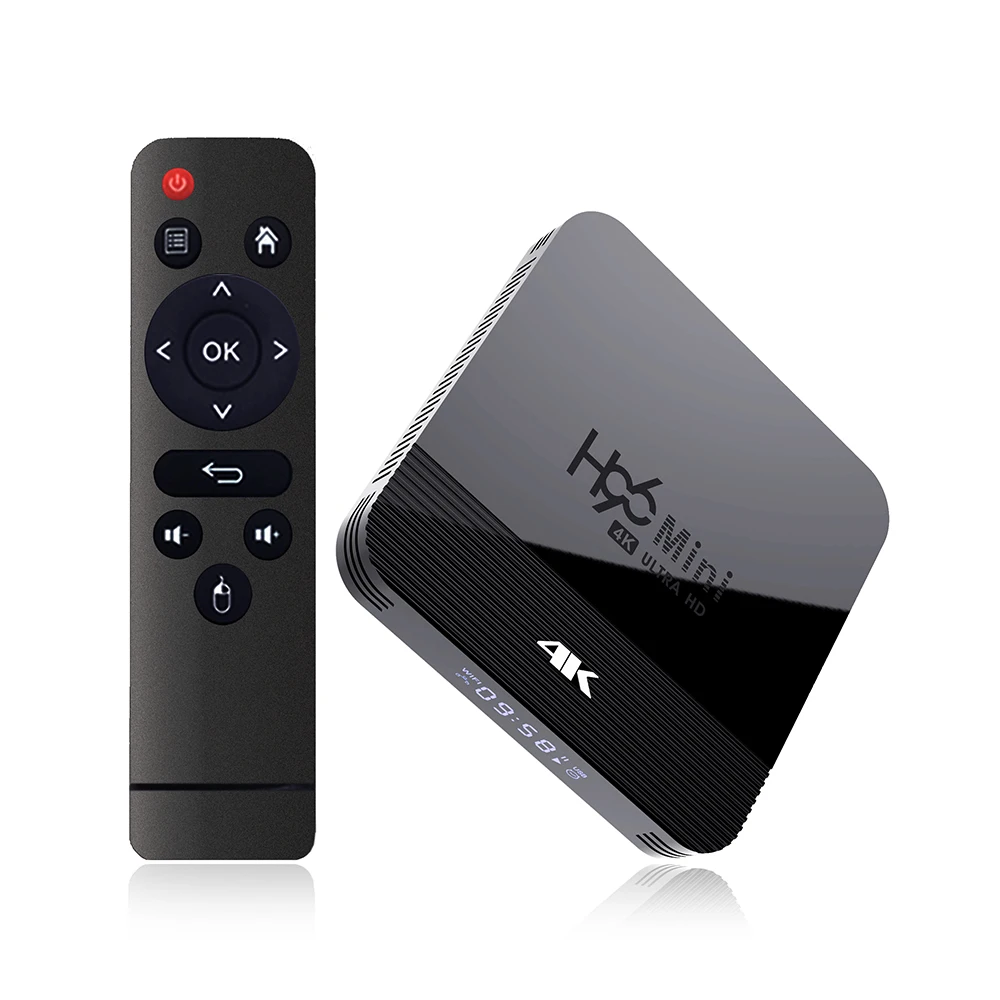 

High quality fast speed h96 tv box firmware free xxx movie tv box RK3229 chip android 9, Black