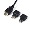 High Speed 1080P 3 in 1 HDMI Cable to HDMI / Mini HDMI / Micro HDMI Adaptor Kit