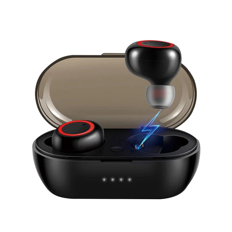 

Wireless Headphone New Wireless Earphones BT 5.0 TWS Mini Earphones Headphones Mini Earbuds with Charging Box, Black/white