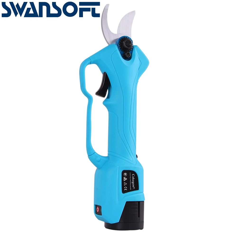 

Hot sale lithium battery powered electric tree pruning shears 25mm to Europe and US, Blue