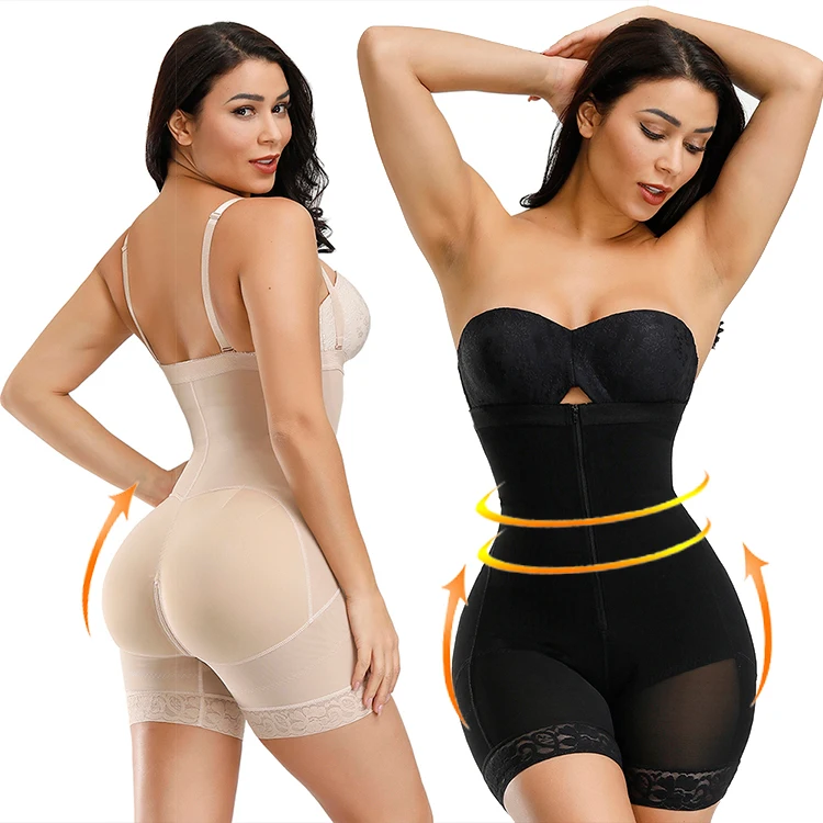 

Lover Beauty High Quality Fashion Sexy Lace Stitching Solid Color Quality Plus Size Shapewear For Women Seamless Body Shaper