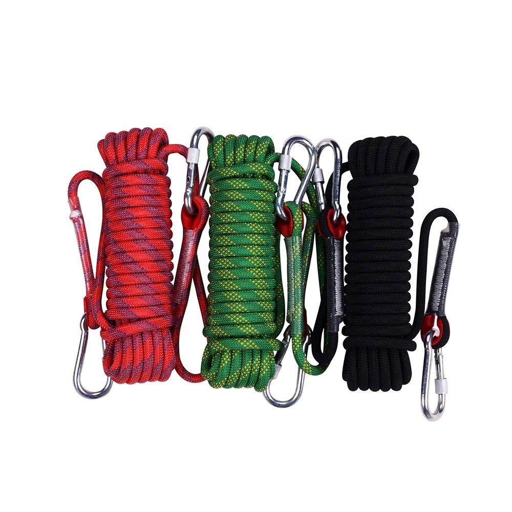 

Profession Outdoor 14mm High Strength Tree Climbing Magnet Fishing Rock Climbing Rope Polyester Rescuing Escaping Engineering, Blue ,yellow orange,red ,black,white,green