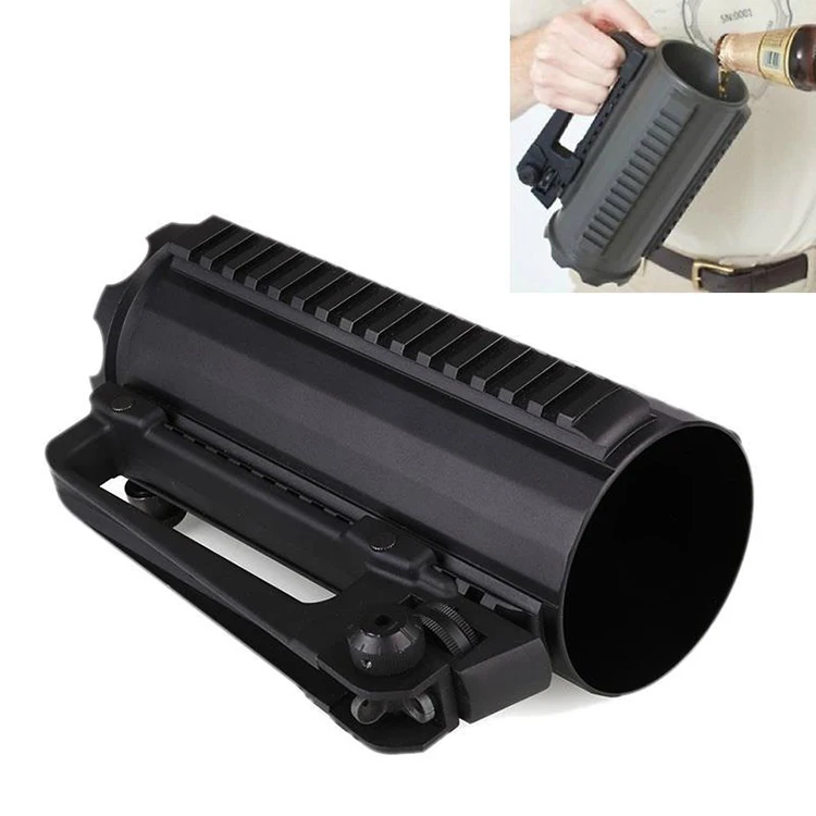 

Tactical Mug Cup Multi Function Aluminum Alloy Ar 15 Handle Detachable Water Beer Battle Mug