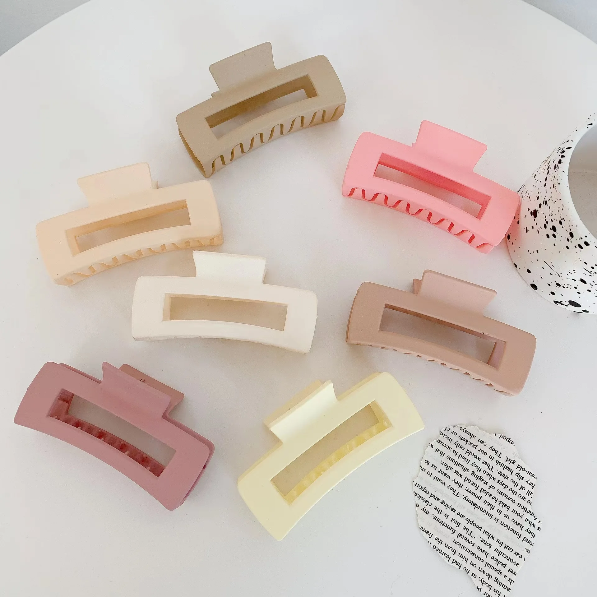 

10.5 cm 24 colors claw clip rectangle women claw hair clip large