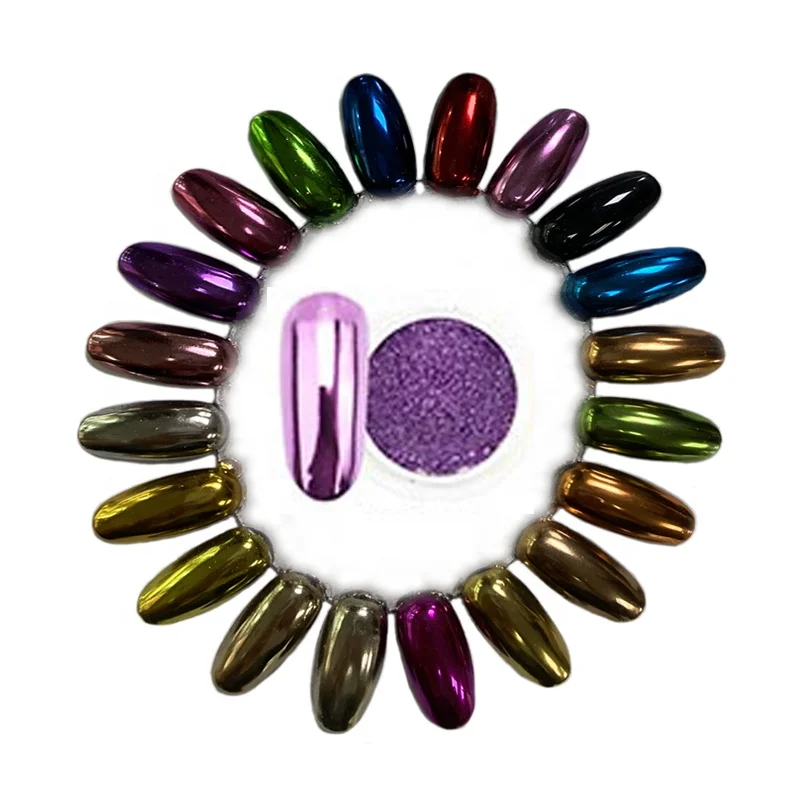 

Nail Pigment Powder Mirror 24 Colors Beauty Salon Online Retailer Social Media Seller Chrome Mirror Pigment Nail Powder