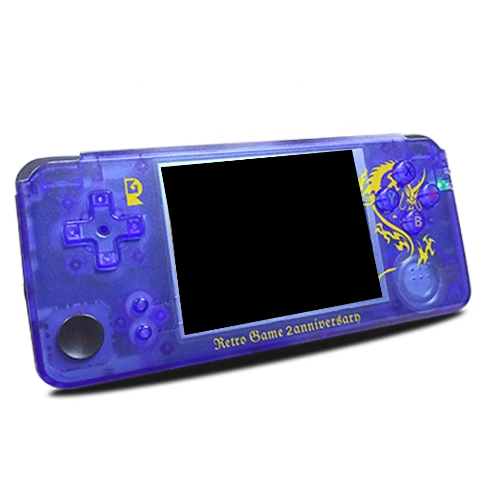 

Manufacturer 2020 China New Design Model RG PLUS-2 ANNIVARISARY Arcade Sega Handheld Game Player With 3000 Games, Blue