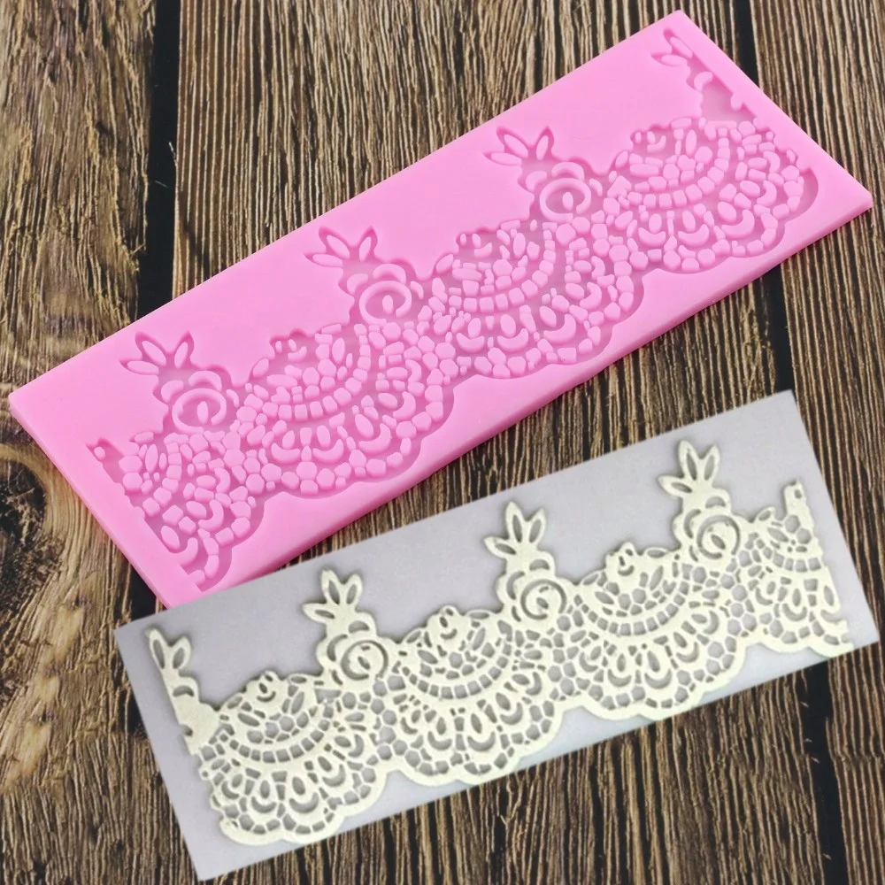 

Flower Lace Mat DIY Silicone Mold For Cake Decorating Tools Baking Bakeware Mould Silicone Mat Fondant Cake