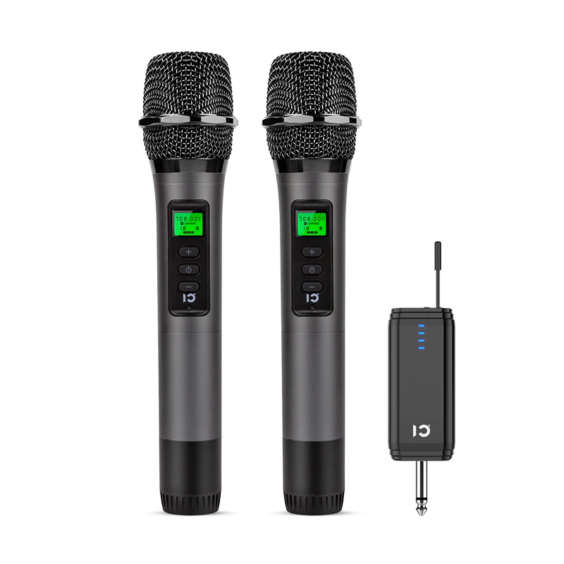 

Professional Uhf Receiver Portable Handhold Wireless Karaoke Microphone With Speakers&Voice Amplifier