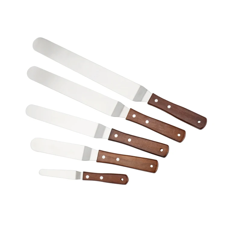 

Hot Sale Home Kitchen Tools Sets Metal Stainless Steel Cake Icing Spatula Cream Spatula Tool