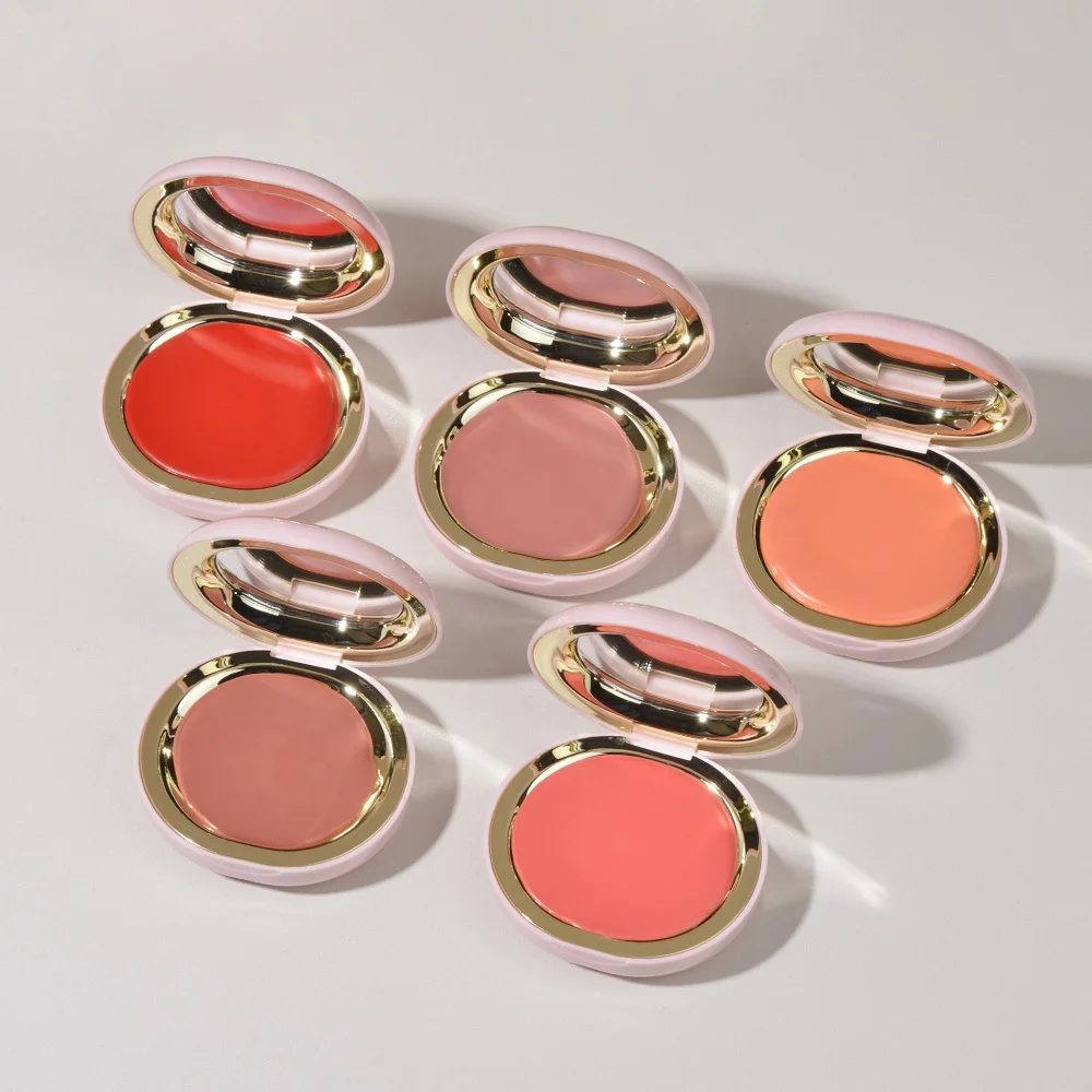Hot Sale High Quality Private Label Long Lasting Custom Logo 6 Shades Wholesale High Quality Creamy Blush Makeup Cosmetics
