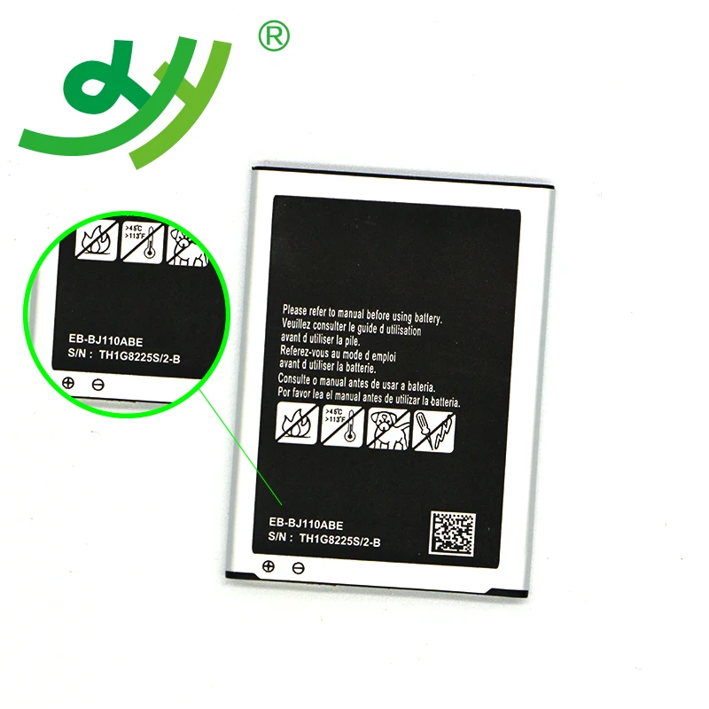 

Popular Oem Phone Use Battery Model Original Mobile Batteries 4g EB BJ110ABE for Samsung J1 Ace, Silver&black