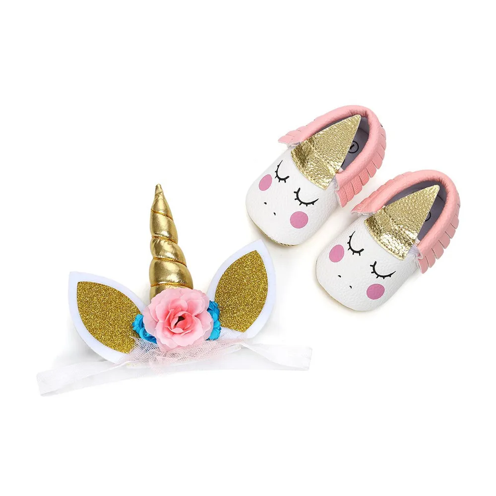 

Unicorn Headband Baby Girls Shoes