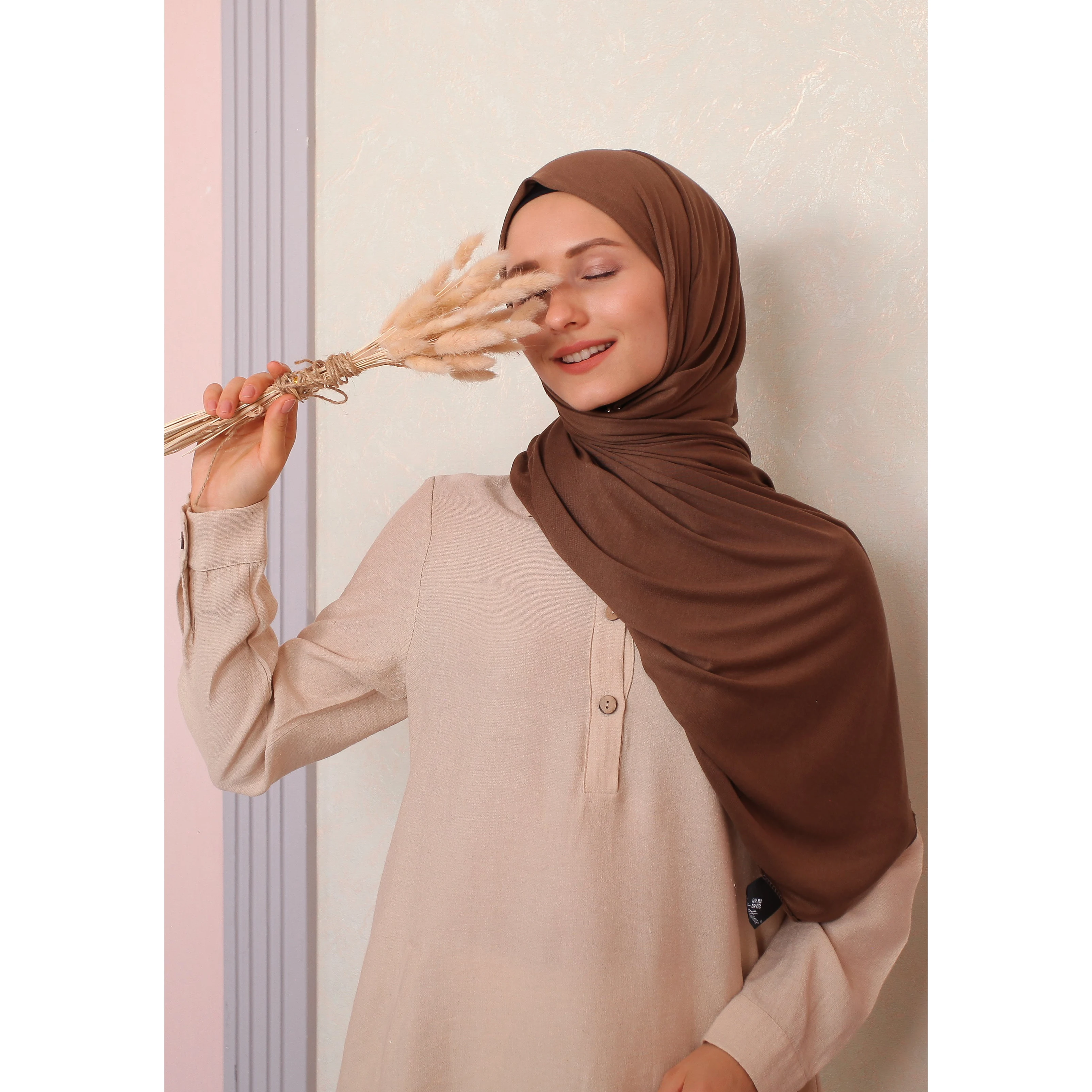 

2023palestine scarf Hijab Wholesale Stretchy Cotton Jersey hijab For Muslim Women Under scarves Premium Jersey