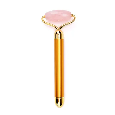 
Amazon Hot Sale Facial Massager Rose Quartz Electric Jade Roller For Women Face Care 
