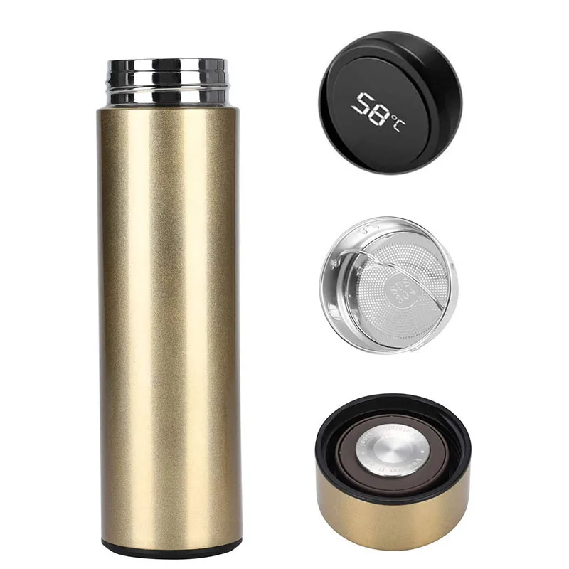 

500ml LED Temperature Display Smart Vacuum Insulated Water Bottle Vacuum Flask