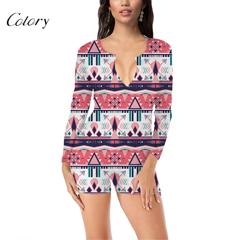 

Colory Custom Printing Flower Wine Print Pajamas, Picture shows