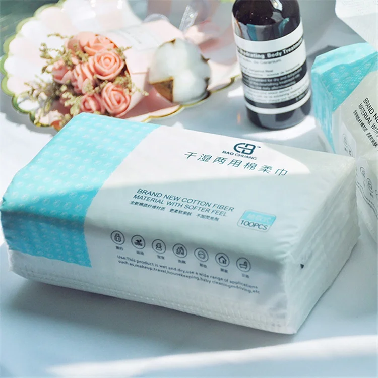 

High quality RTS multi-purpose non-woven disposable paper towel cotton towel face towel