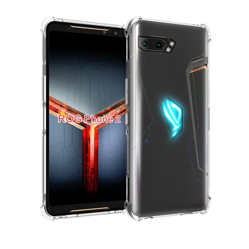 

Air Cushion TPU Soft Clear Shockproof Silicone Back Cover For ASUS Zenfone ROG 2 II Game Phone Case