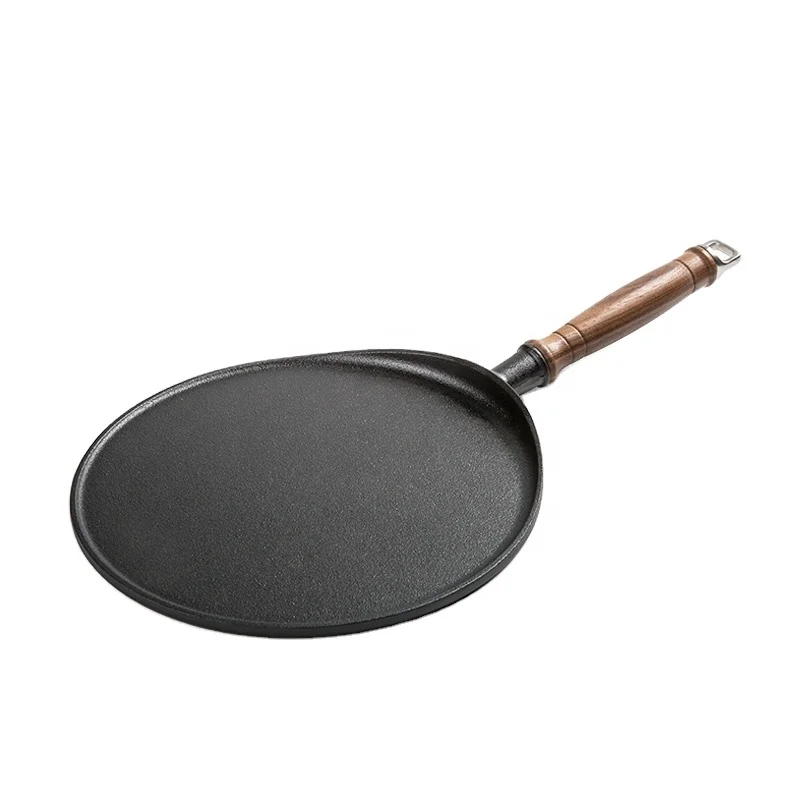 Cast Iron Fry Pan Tawa Pan Pancake Round Comal/cast Iron Griddle Crepe