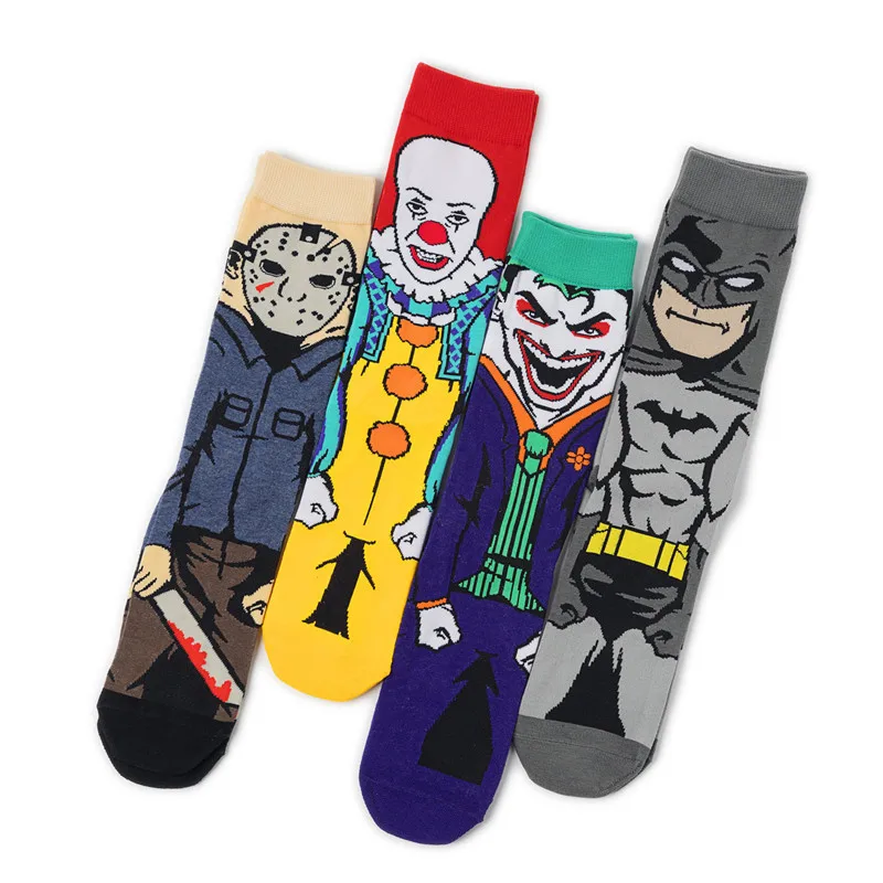

supplier Skateboard anti slip mens novelty socks cotton comic socks