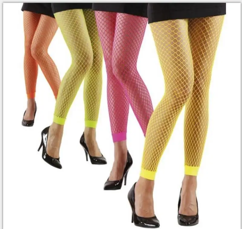 

Wholesale Ultra-thin Summer Colorful Hollow Sexy Hollow Ladies Footless Fishnet Tights, Like the picture