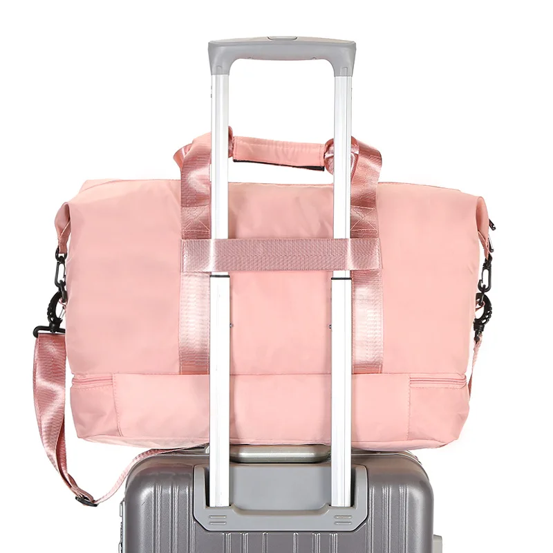 

Customized Ladies Fashion Sports Yoga Mat Bag Dry and Wet Separation Fitness Sports Bag Short Trip Duffel Bag