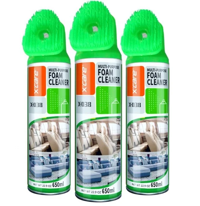 
Upgrade Top Brush with Multi-purpose Foam Cleaner Spray 650ml for Interior Cleaning 