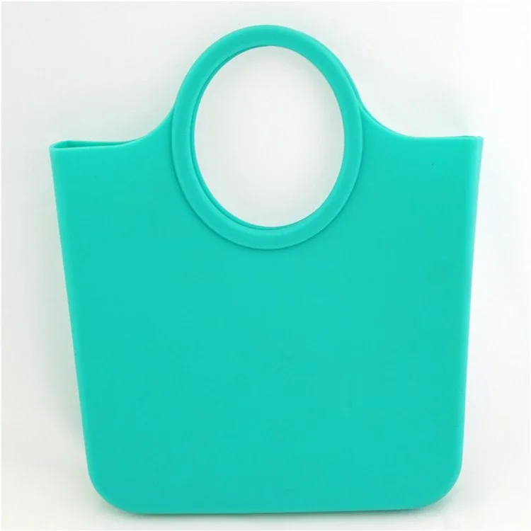 

New fashion Reusable Silicone Rubber Ladies Hand Bag For Beach Shopping, Any pantone color