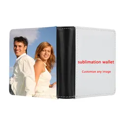 2D High Quality Double Sided Sublimation Wallet Bl